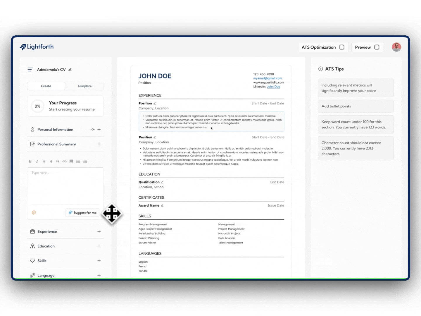AI Resume Builder