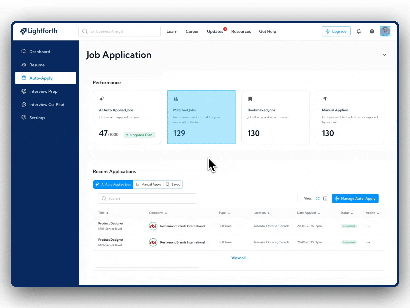 Matched jobs